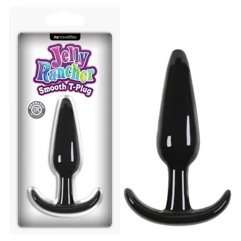 Jelly Rancher Smooth T-Plug - Black